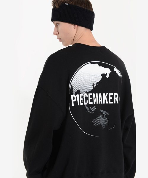 PIECEMAKER(ピースメーカー)の「EARTH SWEAT SHIRTS (BLACK)(スウェット・レディース・その他・M/L)」の1枚目の写真