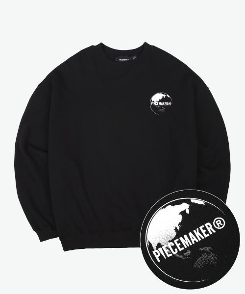 PIECEMAKER(ピースメーカー)の「EARTH SWEAT SHIRTS (BLACK)(スウェット・レディース・その他・M/L)」の2枚目の写真
