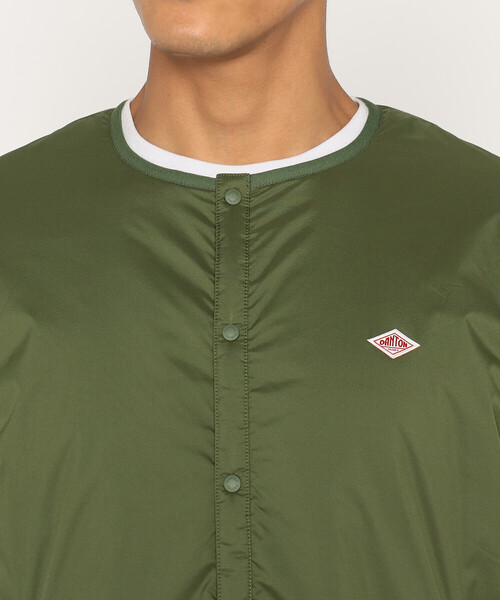 DANTON(ダントン)の「Men's Insulation Collarless Jacket(ダウンジャケット/コート・メンズ・オリーブ/ブラック/ブラウン系その他2・XL/XXL/L/S/M/XS)」の9枚目の写真