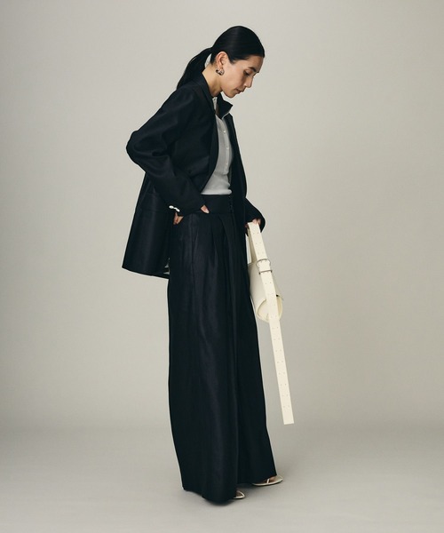 Chaos（カオス）の「Chaos(カオス)/ プラトワイドパンツ　【セットアップ可】（スラックス・レディース・ホワイト系その他/ブラック・38/36）」の14枚目の写真