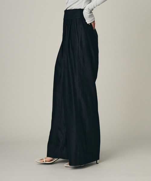 Chaos（カオス）の「Chaos(カオス)/ プラトワイドパンツ　【セットアップ可】（スラックス・レディース・ホワイト系その他/ブラック・38/36）」の18枚目の写真