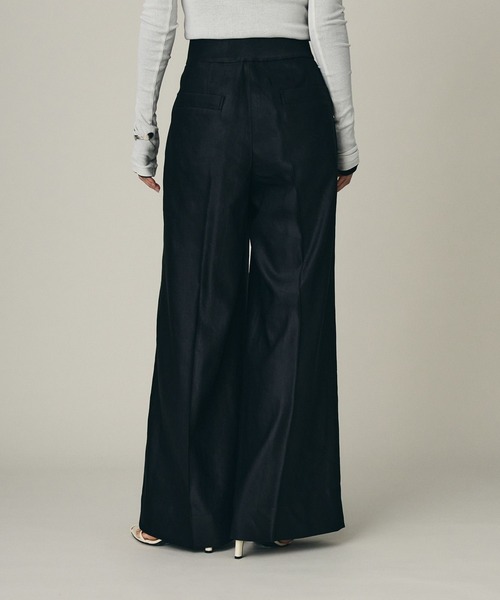 Chaos（カオス）の「Chaos(カオス)/ プラトワイドパンツ　【セットアップ可】（スラックス・レディース・ホワイト系その他/ブラック・38/36）」の19枚目の写真