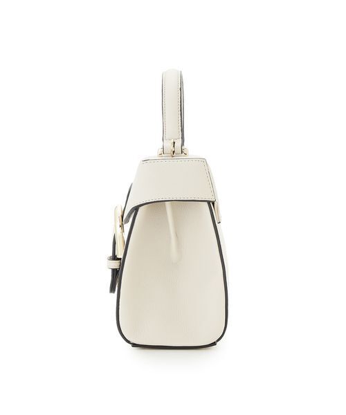 FRAY I.D(フレイアイディー)の「トラペーズフラップバックルバッグ(ハンドバッグ・レディース・ブラック/ライトベージュ/マルチ/ライム・F)」の11枚目の写真