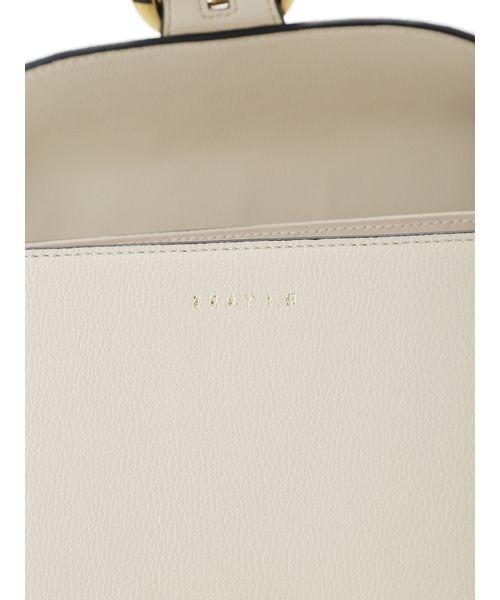 FRAY I.D(フレイアイディー)の「トラペーズフラップバックルバッグ(ハンドバッグ・レディース・ブラック/ライトベージュ/マルチ/ライム・F)」の12枚目の写真