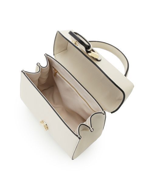 FRAY I.D(フレイアイディー)の「トラペーズフラップバックルバッグ(ハンドバッグ・レディース・ブラック/ライトベージュ/マルチ/ライム・F)」の13枚目の写真