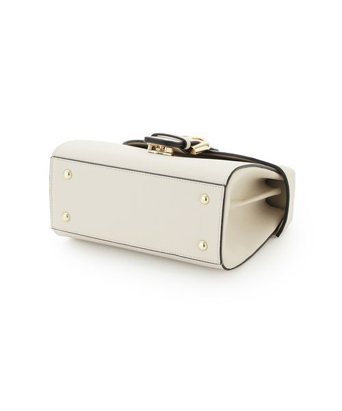 FRAY I.D(フレイアイディー)の「トラペーズフラップバックルバッグ(ハンドバッグ・レディース・ブラック/ライトベージュ/マルチ/ライム・F)」の14枚目の写真