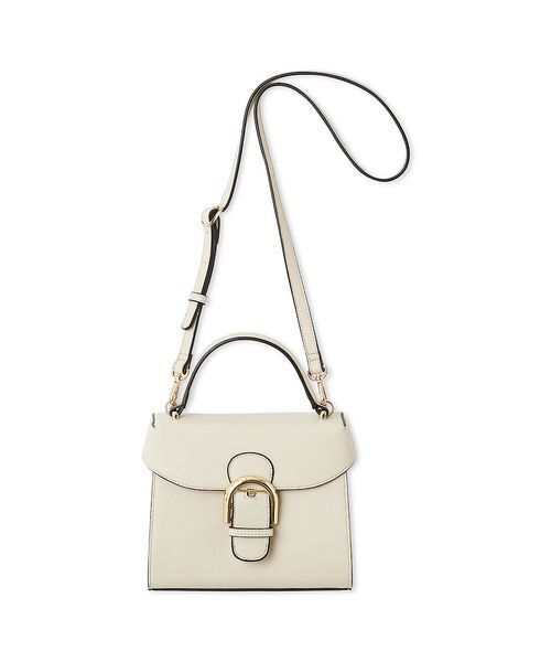 FRAY I.D(フレイアイディー)の「トラペーズフラップバックルバッグ(ハンドバッグ・レディース・ブラック/ライトベージュ/マルチ/ライム・F)」の19枚目の写真