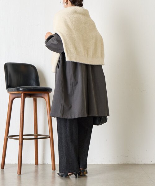 Jena espace merveilleux(ジェナ エスパスメルヴェイユ)の「【軽量/体系カバー】バックタックチェスターコート(その他アウター・レディース・チャコールグレー/ベージュ・FREE)」の5枚目の写真