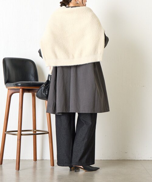 Jena espace merveilleux(ジェナ エスパスメルヴェイユ)の「【軽量/体系カバー】バックタックチェスターコート(その他アウター・レディース・チャコールグレー/ベージュ・FREE)」の6枚目の写真