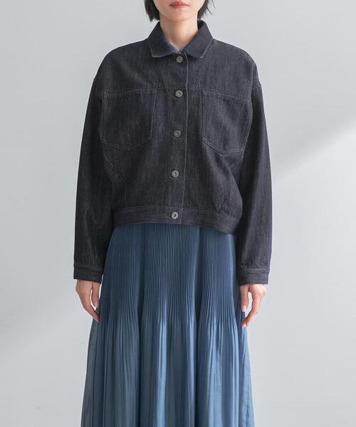 URBAN RESEARCH ROSSO WOMEN（アーバンリサーチ　ロッソ）の「デニムドルマンジャケット（デニムジャケット・レディース・オフホワイト/インディゴブルー・FREE）」の20枚目の写真