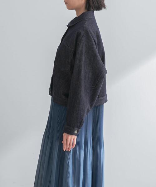 URBAN RESEARCH ROSSO WOMEN（アーバンリサーチ　ロッソ）の「デニムドルマンジャケット（デニムジャケット・レディース・オフホワイト/インディゴブルー・FREE）」の21枚目の写真