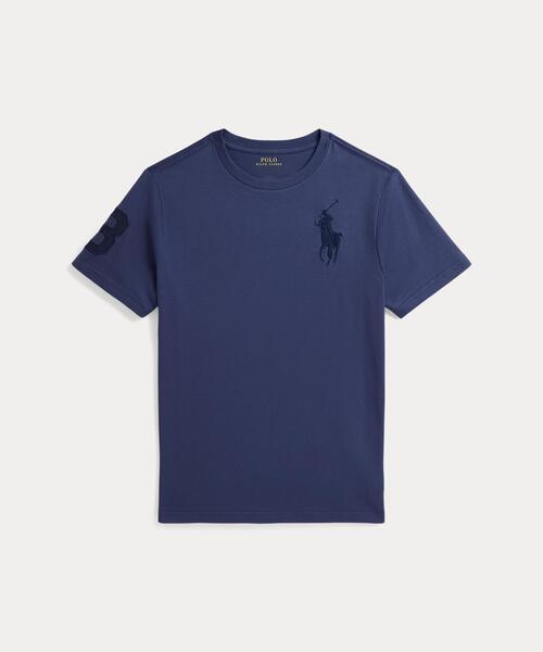 POLO RALPH LAUREN CHILDRENSWEAR(ポロ ラルフ ローレン チルドレンズウェア)の「Big Pony コットン ジャージー Tシャツ(Tシャツ/カットソー・キッズ・ネイビー系1・S/M/L/XL)」の1枚目の写真
