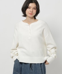 niko and... | 鹿の子ヘンリーニットプルオーバー(ニット/セーター)