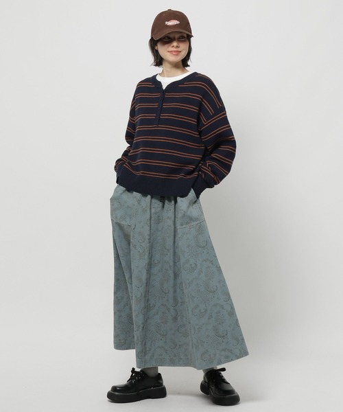 niko and...（ニコアンド）の「鹿の子ヘンリーニットプルオーバー（ニット/セーター・レディース・オフホワイト/ブラック/ネイビー・MEDIUM/LARGE）」の10枚目の写真