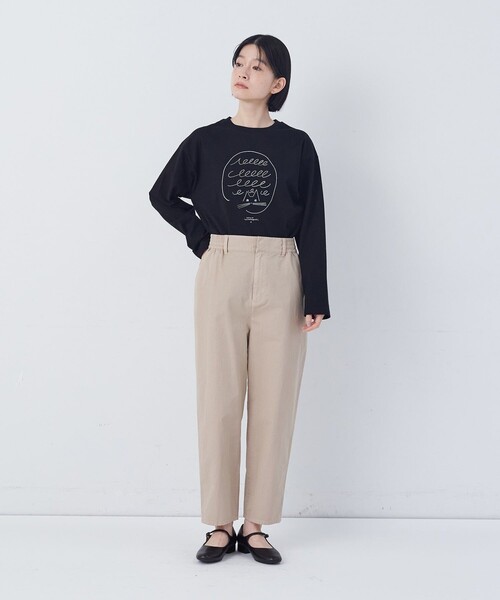 conges payes ADIEU TRISTESSE(コンジェ ペイエ アデュートリステス)の「ナイロンウェザーイージーパンツ(その他パンツ・レディース・ピンク/ベージュ・38)」の3枚目の写真