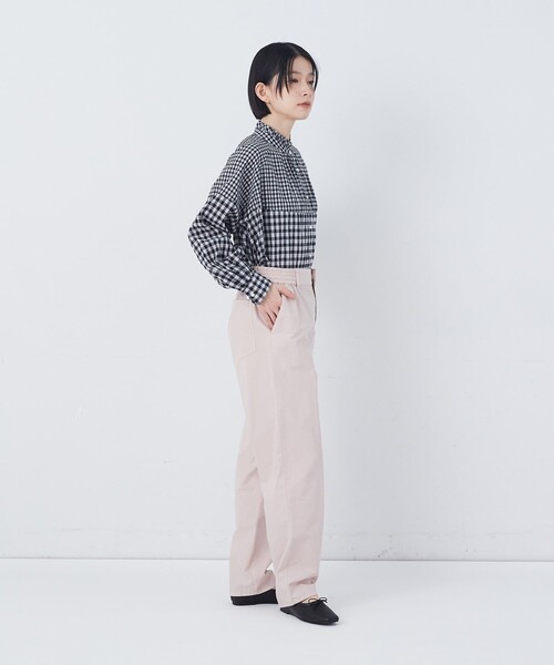 conges payes ADIEU TRISTESSE(コンジェ ペイエ アデュートリステス)の「ナイロンウェザーイージーパンツ(その他パンツ・レディース・ピンク/ベージュ・38)」の12枚目の写真