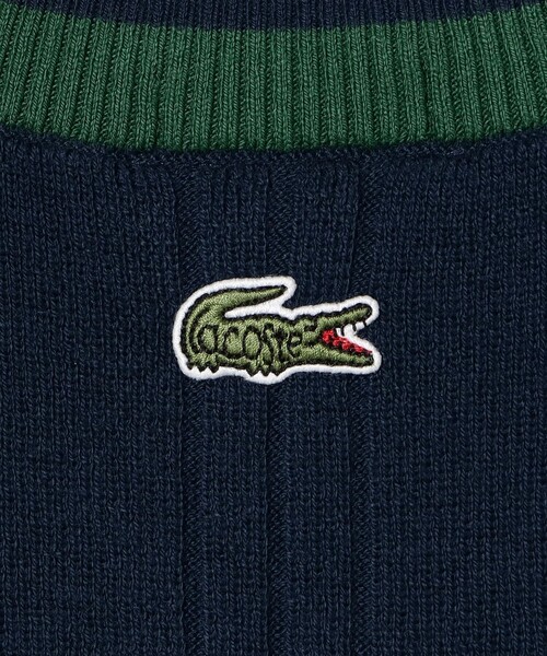 LACOSTE（ラコステ）の「【別注】LACOSTE / チルデン ニット ベスト（ニット/セーター・メンズ・ネイビー/ホワイト・3/5/4）」の5枚目の写真