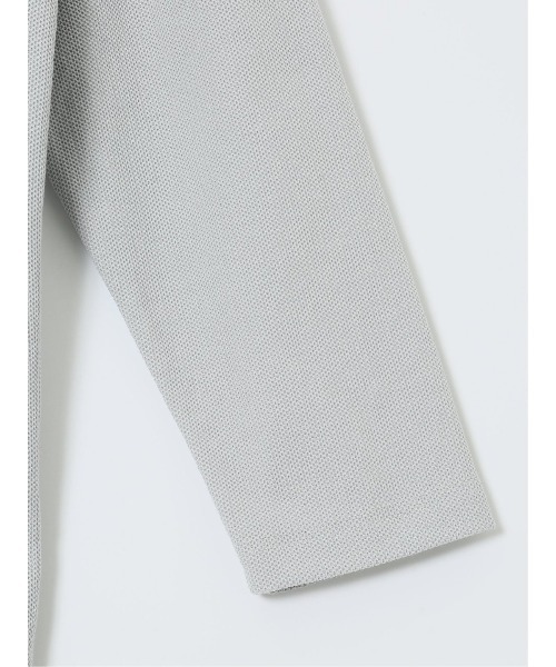 TAKA-Q（タカキュー）の「【イージーケア 羽織り】タカキュー 綿混鹿の子 ショールカーディガン（カーディガン/ボレロ・メンズ・ライトグレー/ネイビー・LARGE/X-LARGE/MEDIUM）」の9枚目の写真