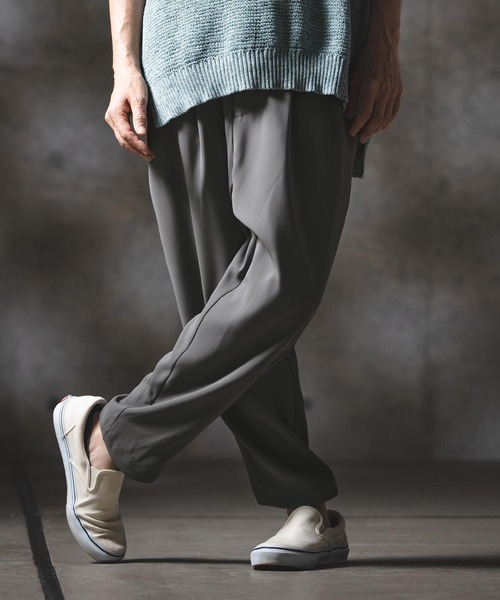 GLIMCLAP（グリムクラップ）の「mp14552-Relaxed Balloon Tapered Trousers テーパードパンツ(201-017-gls-cg)（その他パンツ・メンズ・ブラック/ベージュ/チャコール・L/M/S）」の3枚目の写真