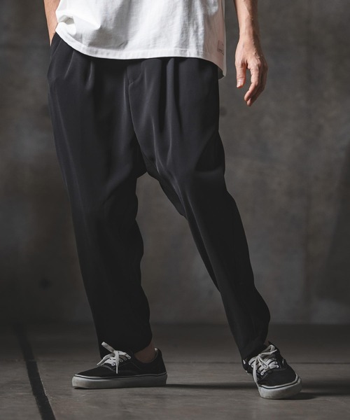 GLIMCLAP（グリムクラップ）の「mp14552-Relaxed Balloon Tapered Trousers テーパードパンツ(201-017-gls-cg)（その他パンツ・メンズ・ブラック/ベージュ/チャコール・L/M/S）」の5枚目の写真