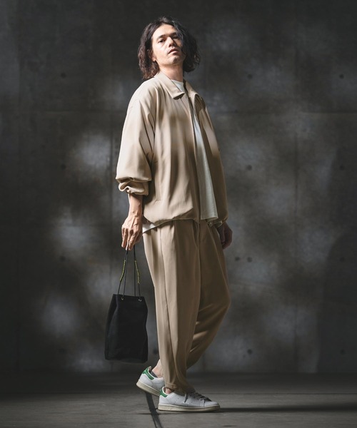 GLIMCLAP（グリムクラップ）の「mp14552-Relaxed Balloon Tapered Trousers テーパードパンツ(201-017-gls-cg)（その他パンツ・メンズ・ブラック/ベージュ/チャコール・L/M/S）」の19枚目の写真