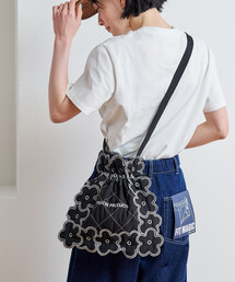FREAK'S STORE | THEATRE PRODUCTS × FREAK'S STORE/シアタープロダクツ 別注 配色ステッチ フラワー刺繍ショルダーバッグ(ショルダーバッグ)
