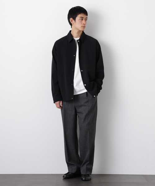 NANO universe（ナノユニバース）の「イタリアンドットリラックスコーチジャケット（ブルゾン・メンズ・その他1/チャコール/ブラック・M/L/S）」の7枚目の写真
