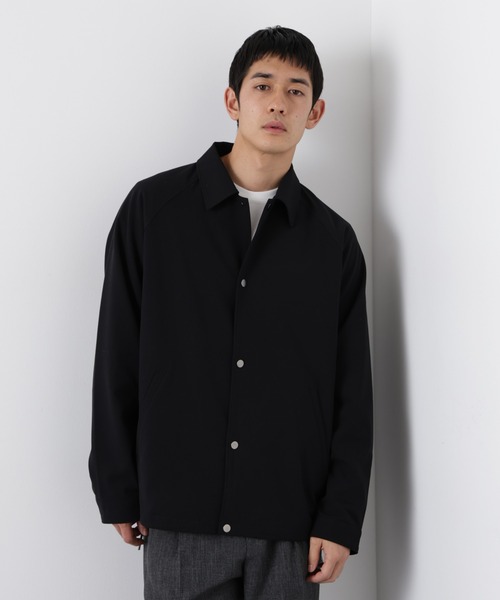 NANO universe（ナノユニバース）の「イタリアンドットリラックスコーチジャケット（ブルゾン・メンズ・その他1/チャコール/ブラック・M/L/S）」の4枚目の写真