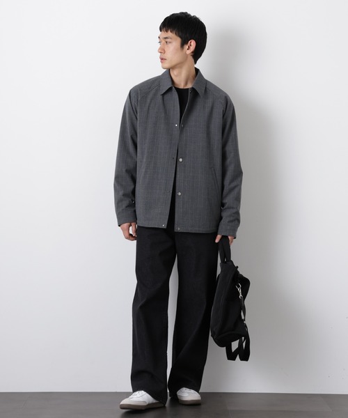 NANO universe（ナノユニバース）の「イタリアンドットリラックスコーチジャケット（ブルゾン・メンズ・その他1/チャコール/ブラック・M/L/S）」の15枚目の写真