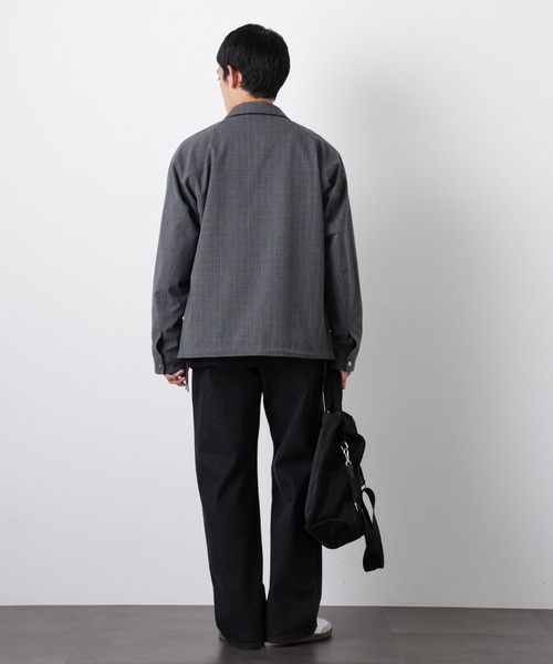 NANO universe（ナノユニバース）の「イタリアンドットリラックスコーチジャケット（ブルゾン・メンズ・その他1/チャコール/ブラック・M/L/S）」の17枚目の写真