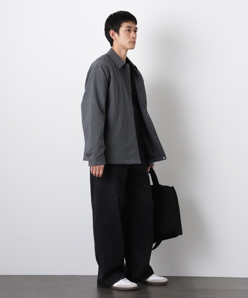 NANO universe（ナノユニバース）の「イタリアンドットリラックスコーチジャケット（ブルゾン・メンズ・その他1/チャコール/ブラック・M/L/S）」の16枚目の写真