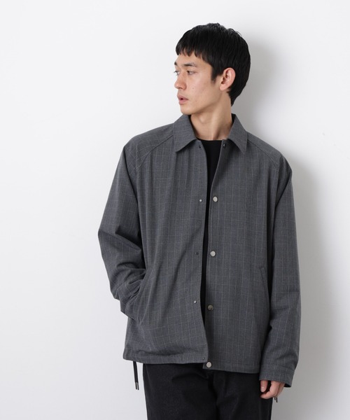 NANO universe（ナノユニバース）の「イタリアンドットリラックスコーチジャケット（ブルゾン・メンズ・その他1/チャコール/ブラック・M/L/S）」の11枚目の写真