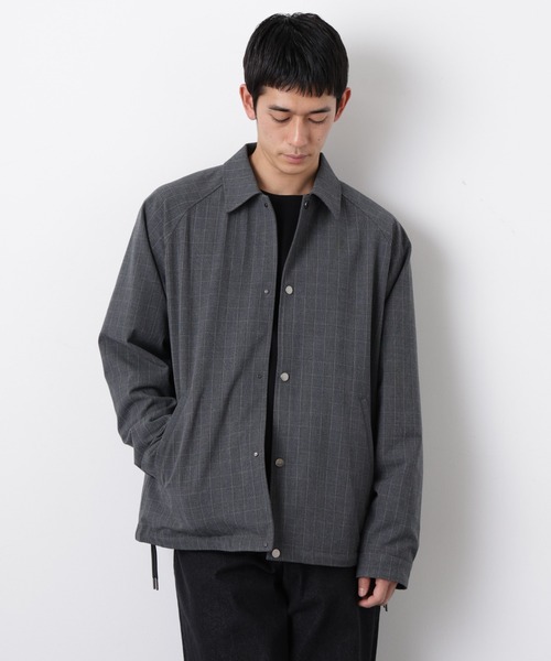 NANO universe（ナノユニバース）の「イタリアンドットリラックスコーチジャケット（ブルゾン・メンズ・その他1/チャコール/ブラック・M/L/S）」の12枚目の写真