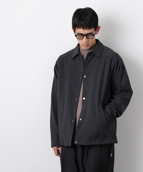 NANO universe（ナノユニバース）の「イタリアンドットリラックスコーチジャケット（ブルゾン・メンズ・その他1/チャコール/ブラック・M/L/S）」の18枚目の写真