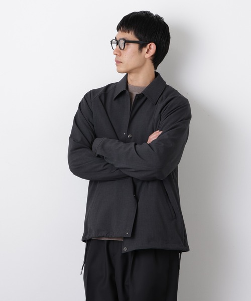 NANO universe（ナノユニバース）の「イタリアンドットリラックスコーチジャケット（ブルゾン・メンズ・その他1/チャコール/ブラック・M/L/S）」の20枚目の写真