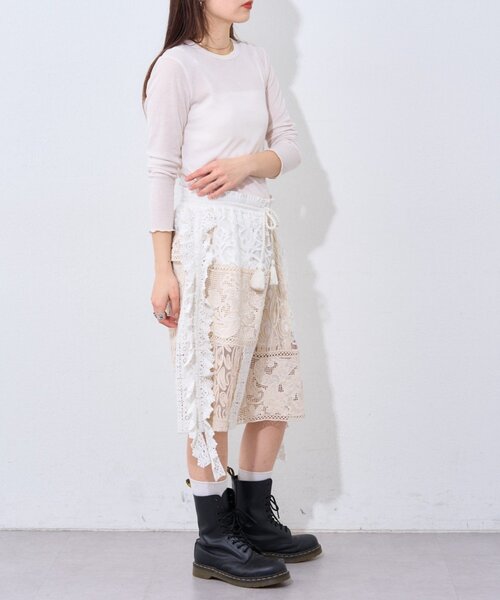 etsinta(エシンタ)の「【etsinta/エシンタ】レースパッチワークショーツINDIA(その他パンツ・レディース・アイボリー・ONE SIZE)」の10枚目の写真