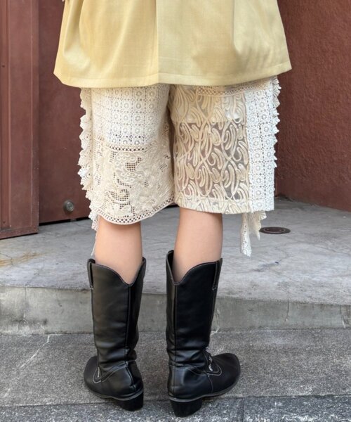 etsinta(エシンタ)の「【etsinta/エシンタ】レースパッチワークショーツINDIA(その他パンツ・レディース・アイボリー・ONE SIZE)」の15枚目の写真