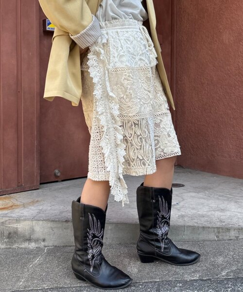etsinta(エシンタ)の「【etsinta/エシンタ】レースパッチワークショーツINDIA(その他パンツ・レディース・アイボリー・ONE SIZE)」の16枚目の写真