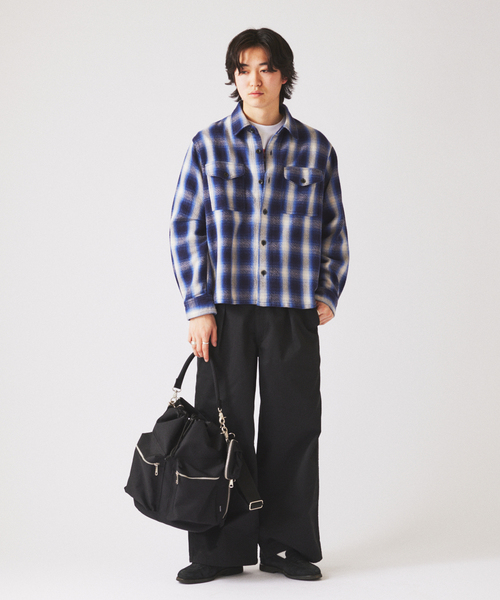 PACKING（パッキング）の「PACKING / パッキング 別注 2WAY ドローストリング ショルダーバッグ（ショルダーバッグ・メンズ・ブラック・FREE）」の10枚目の写真