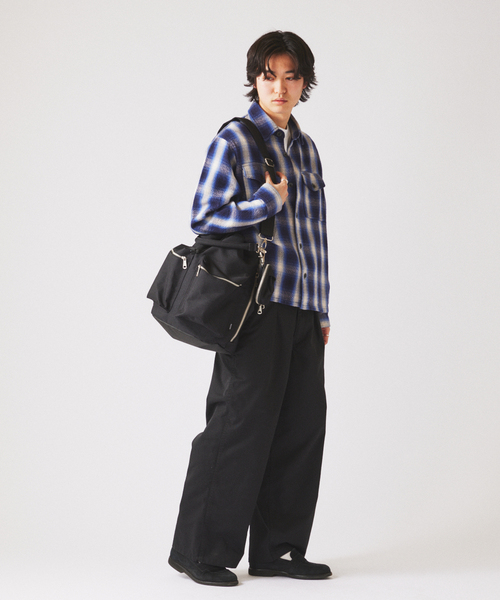 PACKING（パッキング）の「PACKING / パッキング 別注 2WAY ドローストリング ショルダーバッグ（ショルダーバッグ・メンズ・ブラック・FREE）」の11枚目の写真