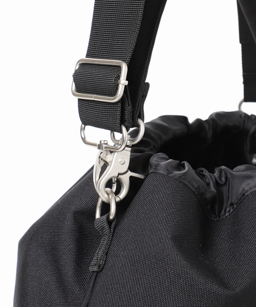 PACKING（パッキング）の「PACKING / パッキング 別注 2WAY ドローストリング ショルダーバッグ（ショルダーバッグ・メンズ・ブラック・FREE）」の22枚目の写真