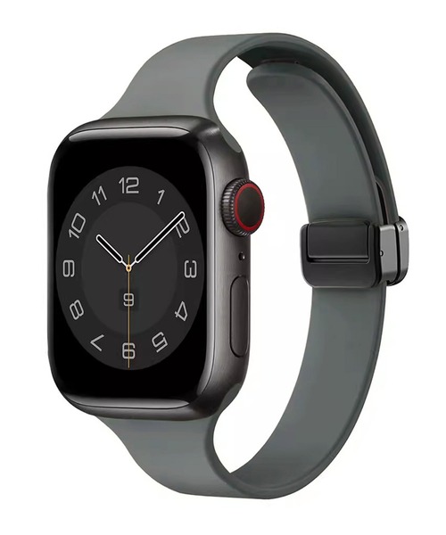 Urban Coral(アーバンコーラル)の「Apple Watch Band / アップルウォッチ マグネットバックルシリコンバンド / Urban Coral(デジタル腕時計・レディース・ワイン系/ブラック系その他/グレー系その他/ゴールド系その他2/ブラック系その他2/グリーン系その他/ゴールド系その他/グレー系その他2/グレー系その他3/グレー系その他4/グリーン系その他2・40mm/44mm)」の4枚目の写真