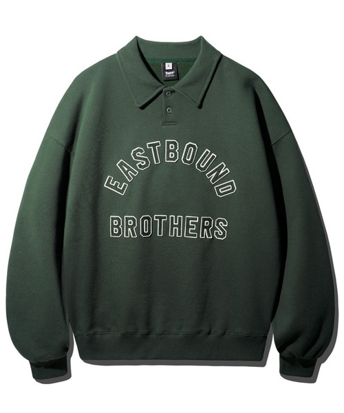 WV PROJECT（ダブリューブイプロジェクト）の「【TWN】Estbro Collar Sweatshirts/JYMT3610（スウェット・メンズ・ネイビー/ダークグリーン/ダークブラウン・L/M/3L/LL）」の16枚目の写真