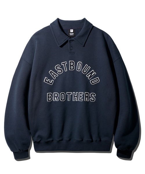 WV PROJECT（ダブリューブイプロジェクト）の「【TWN】Estbro Collar Sweatshirts/JYMT3610（スウェット・メンズ・ネイビー/ダークグリーン/ダークブラウン・L/M/3L/LL）」の17枚目の写真