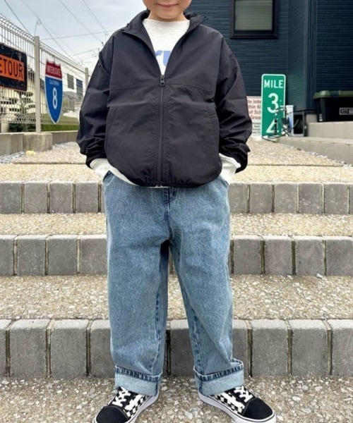 MPS(エムピーエス)の「MPS(エムピーエス)【キッズ】スタンドネックナイロンブルゾン(ブルゾン・キッズ・サックスブルー/ライラック/ブラック/ブルー・120/130/140/150/160/110)」の16枚目の写真
