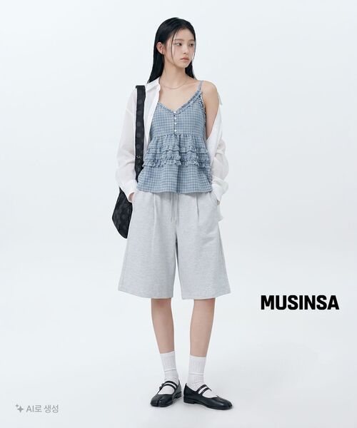 MUSINSA STANDARD WOMAN（ムシンサスタンダードウーマン）の「ウィメンズポルカドットホーボークロスバッグ[ブラック]（メッセンジャーバッグ・レディース・ブラック・FREE）」の9枚目の写真