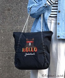 Jimbobart（ジムボバート）の「ジムボバートロープ刺繍クシャっとトート（トートバッグ）」
