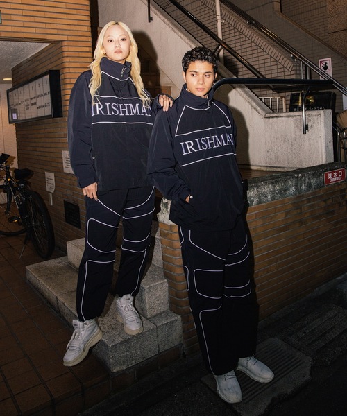 IRISHMAN(アイリッシュマン)の「【AERO】Nylon Wide Pants / 強撥水ナイロンワイドパンツ(UNISEX)(その他パンツ・メンズ・カーキ/ブラック・L/M/S/XL)」の3枚目の写真