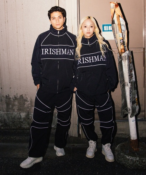IRISHMAN(アイリッシュマン)の「【AERO】Nylon Wide Pants / 強撥水ナイロンワイドパンツ(UNISEX)(その他パンツ・メンズ・カーキ/ブラック・L/M/S/XL)」の4枚目の写真