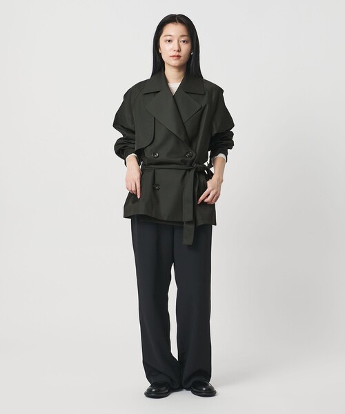 MARW UNITED ARROWS ミドルトレンチコート モカ 34 MARW UNITED ARROWS＞ミドル トレンチコート（トレンチコート）｜MARW
